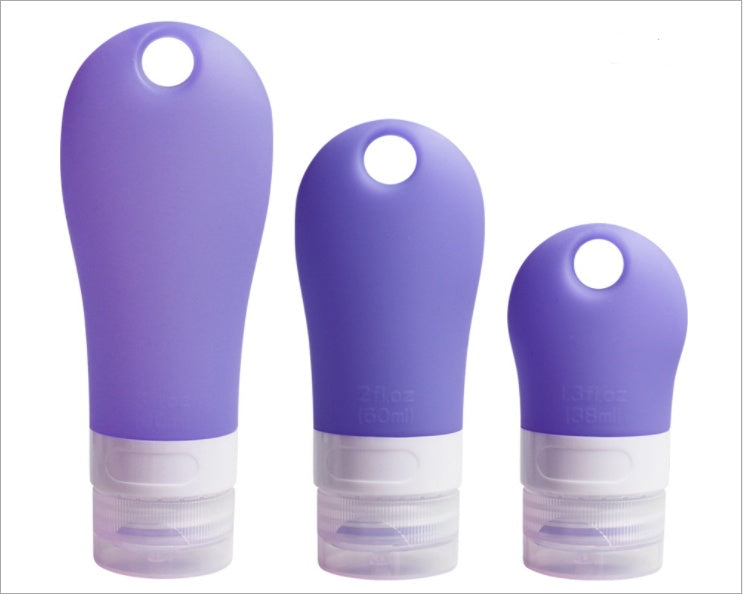 Silicone travel bottle (with hanging buckle)