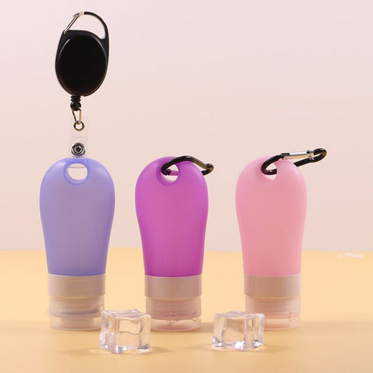 Silicone travel bottle (with hanging buckle)