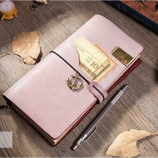 Vintage Cowhide Travel Notebook