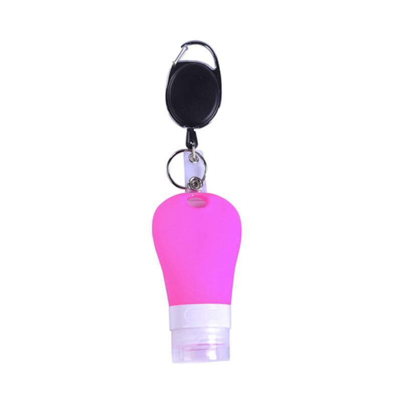 Silicone travel bottle (with hanging buckle)