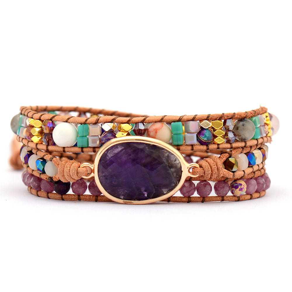 Amethyst Healing Bracelet | Good Luck & Friendship