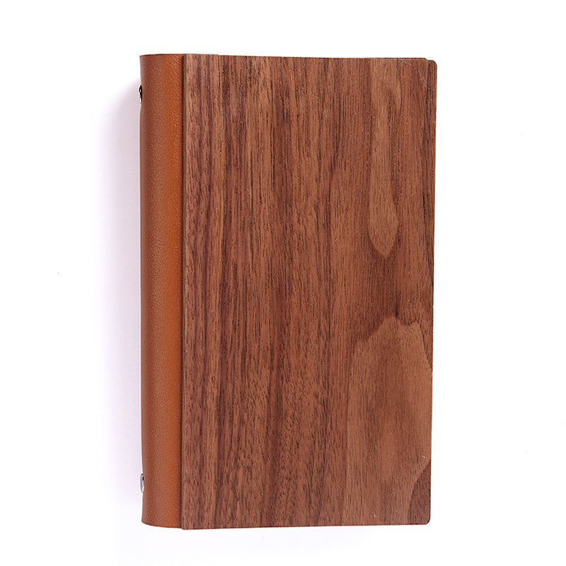 Walnut Loose-leaf Journal With Detachable Paper