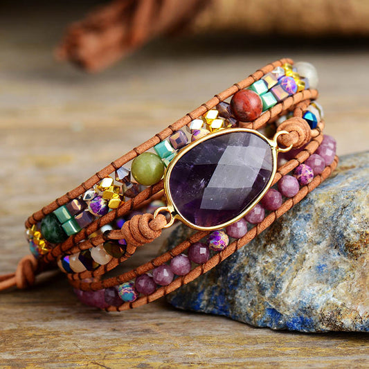 Amethyst Healing Bracelet | Good Luck & Friendship